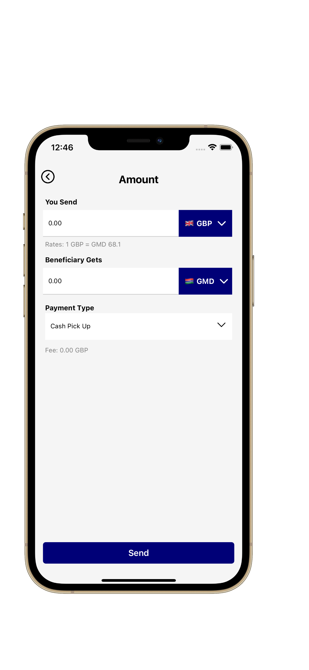 Add or Select a benficiary
